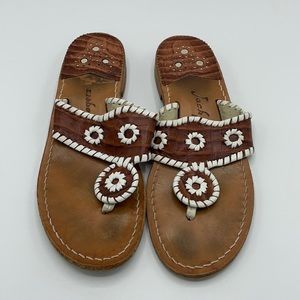 Brown & White Jack Rogers Sandals Size 7